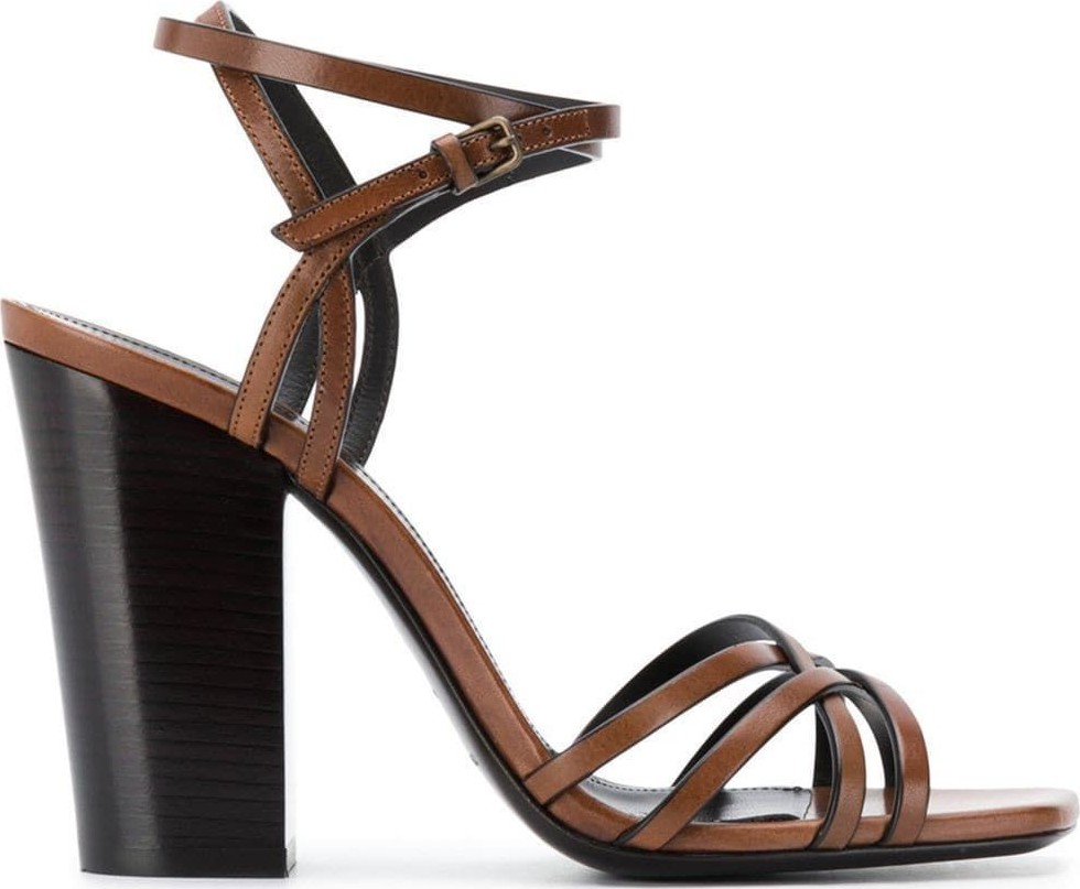 Saint Laurent Oak crisscross sandals