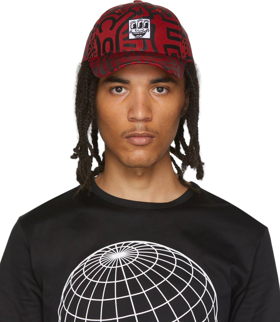 Etudes Red Keith Haring Edition All Over Cloud Cap