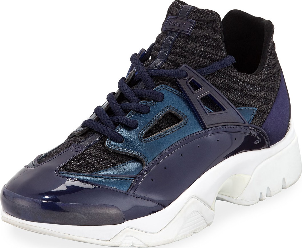 KENZO Men's Sonic Sneakers with Leather Trim