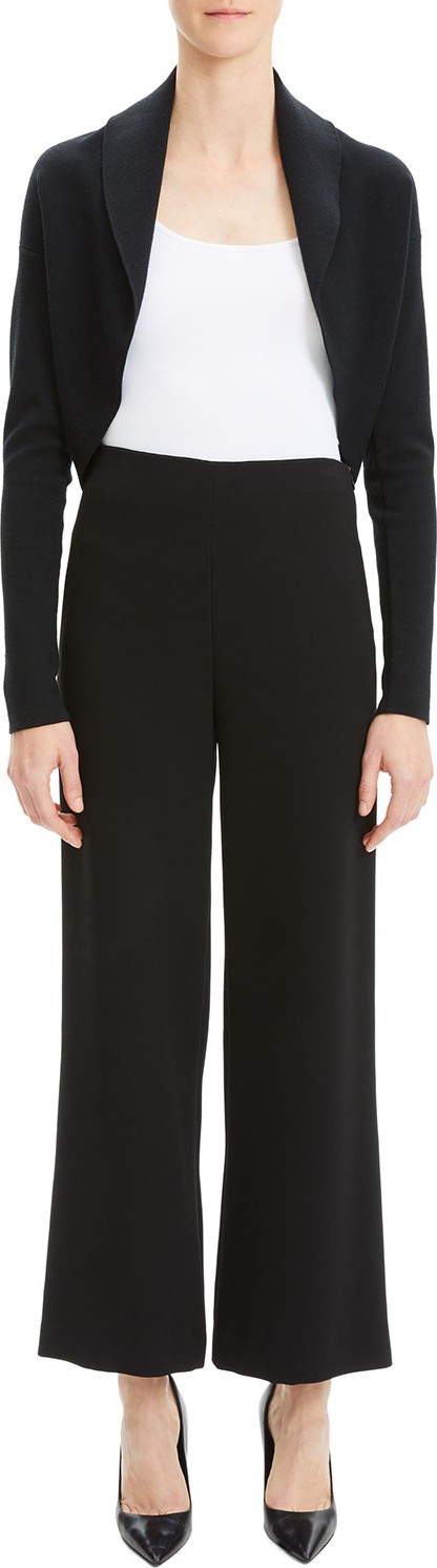 Theory Wool-Silk Long-Sleeve Shrug