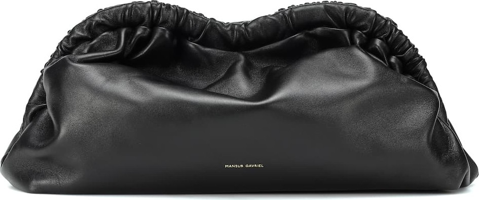 Mansur Gavriel Cloud leather clutch