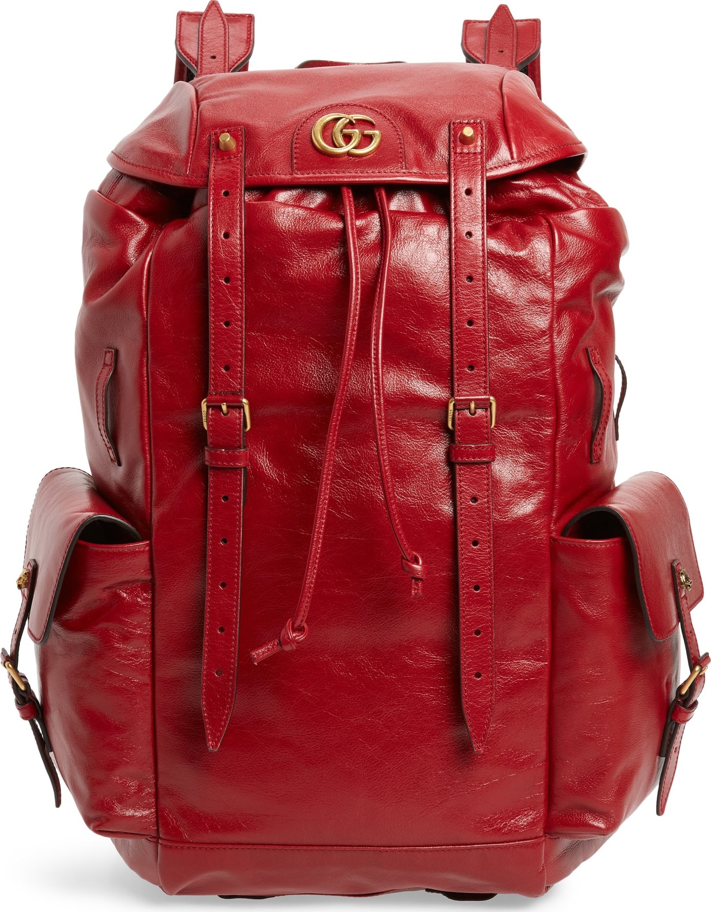 Gucci Piuma Leather Travel Backpack