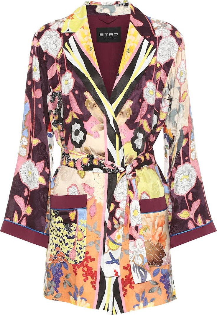 Etro Floral silk-blend jacket