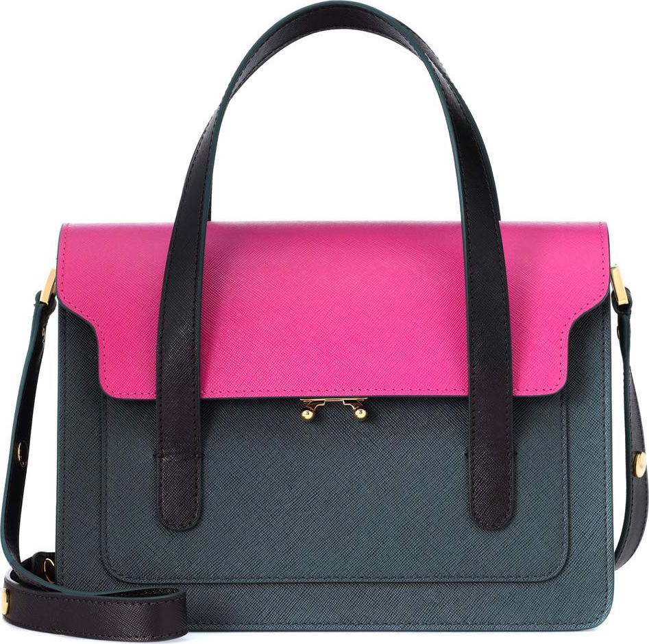 Marni Trunk leather tote