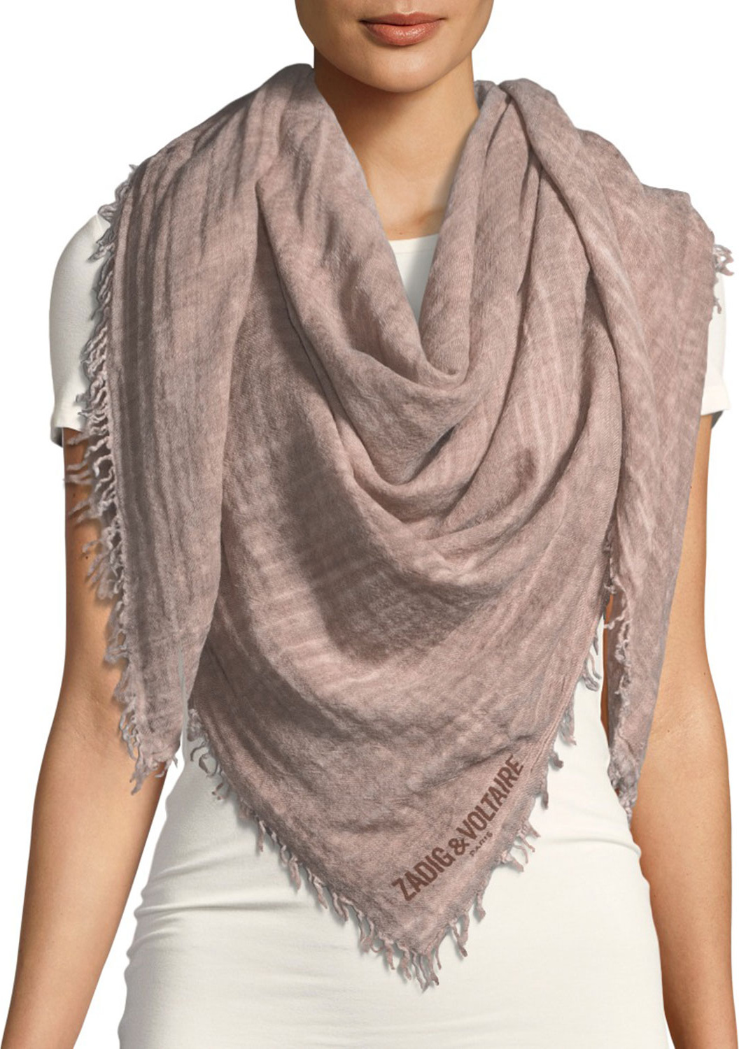 Zadig & Voltaire Anael Fringe Scarf