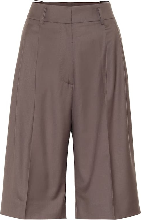 Petar Petrov Hew wool wide-leg shorts