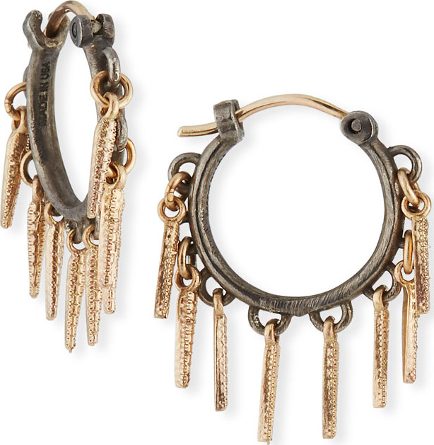 Armenta New World Small Dagger Huggie Hoop Earrings