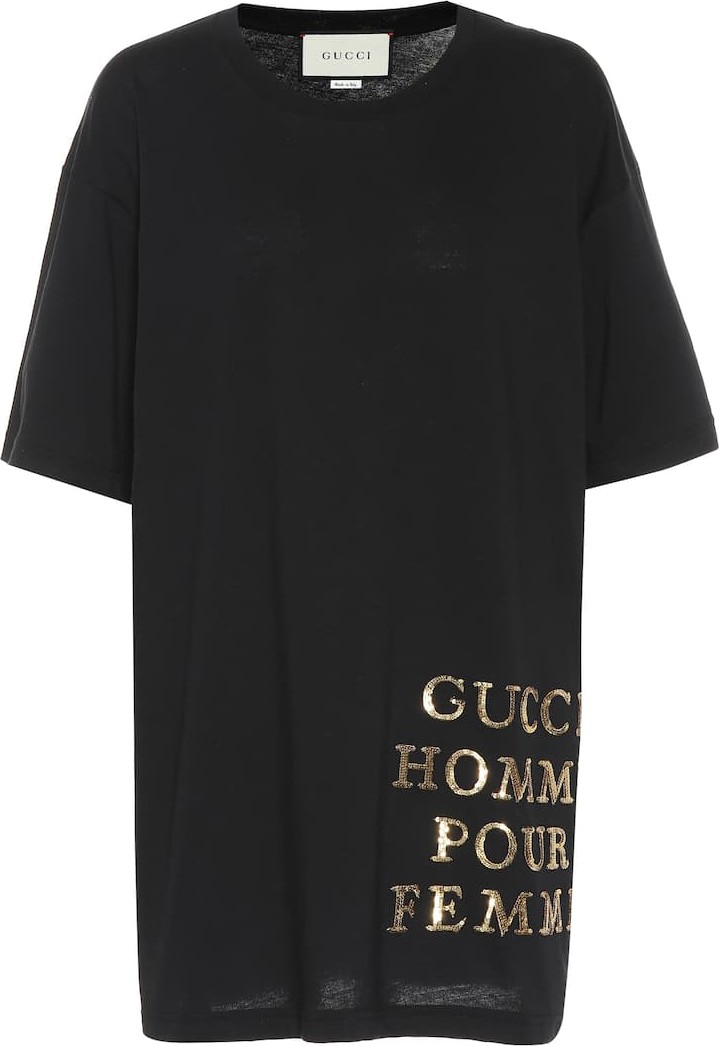 Gucci Sequined cotton jersey T-shirt