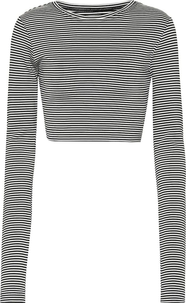 MARC JACOBS Striped jersey cropped top