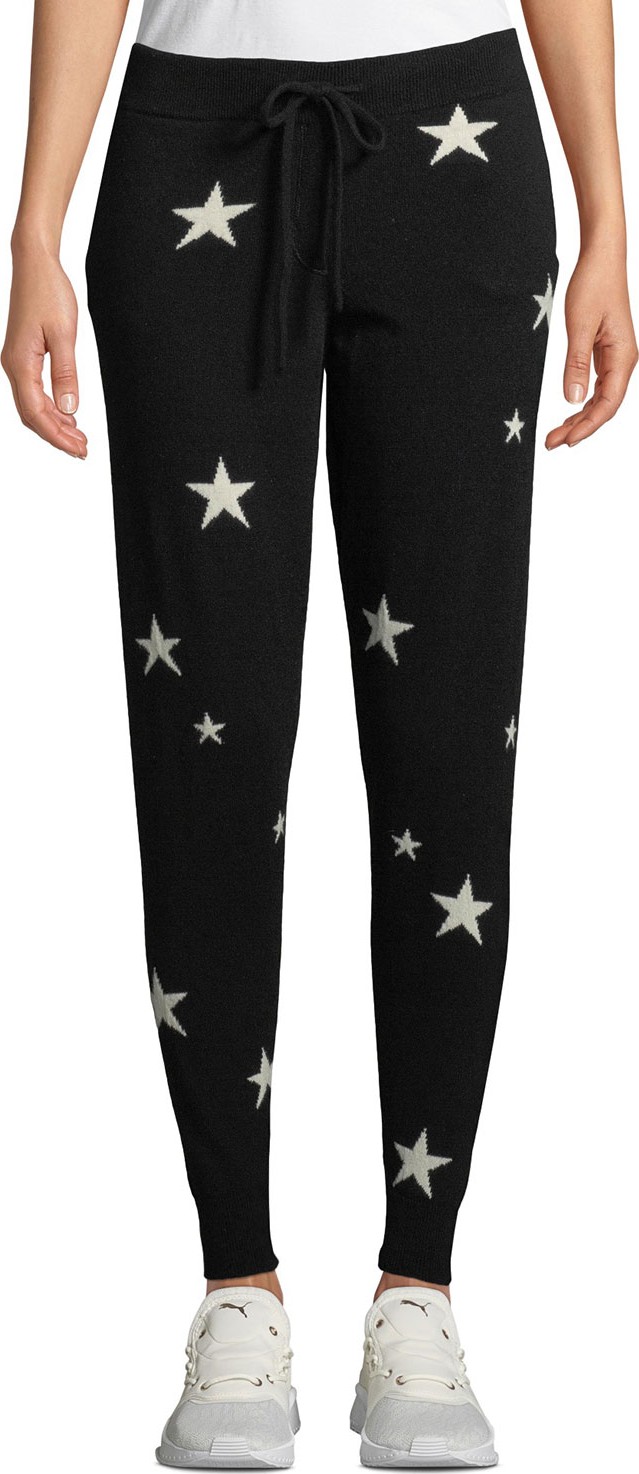 Chinti And Parker Star-Intarsia Cashmere Track Pants