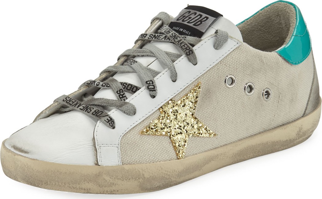 Golden Goose Deluxe Brand Superstar Mixed Low-Top Sneakers