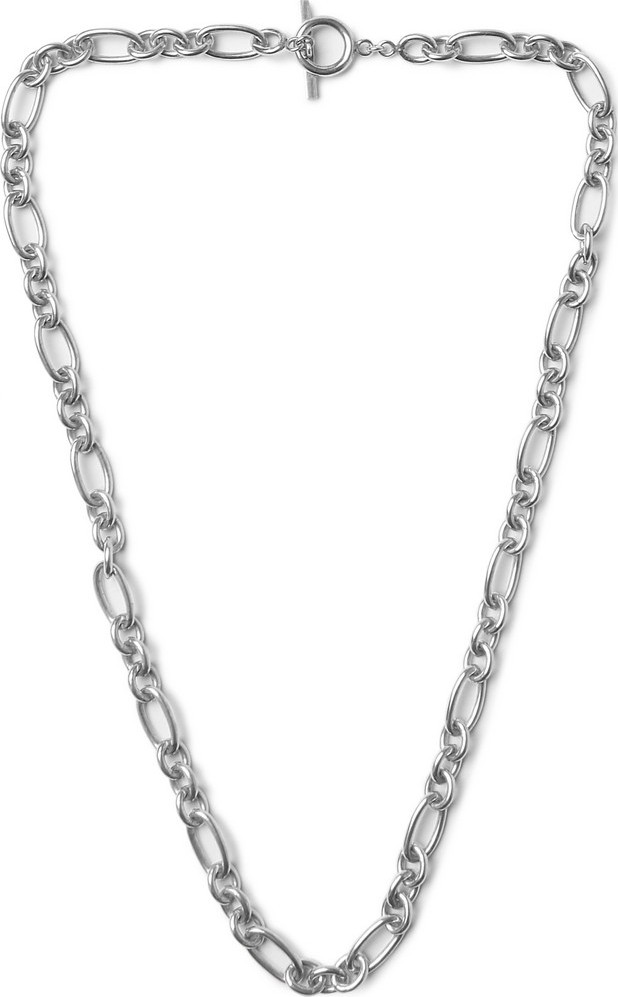 Saint Laurent Oxidised Silver-Tone Necklace