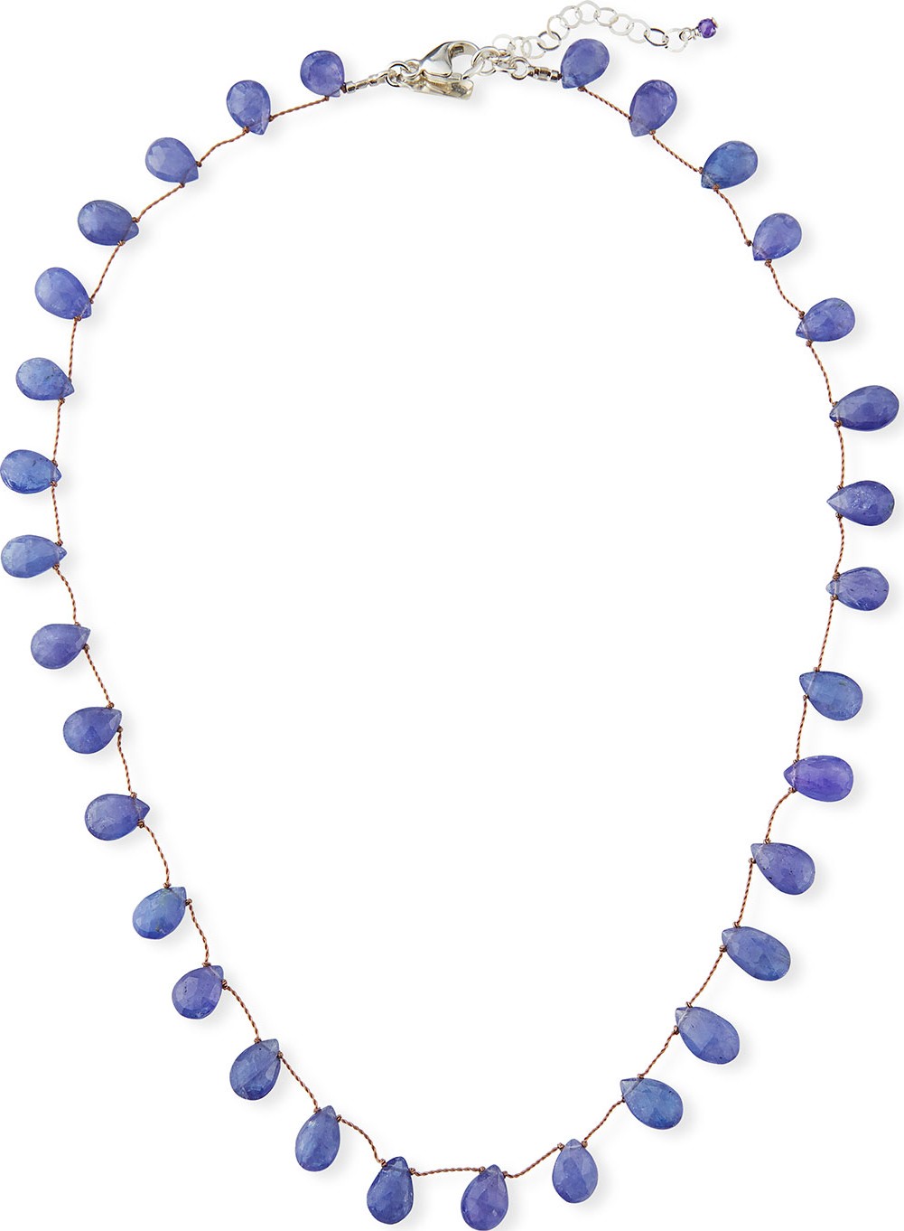 Margo Morrison Short Teardrop Stone Necklace, 17"L