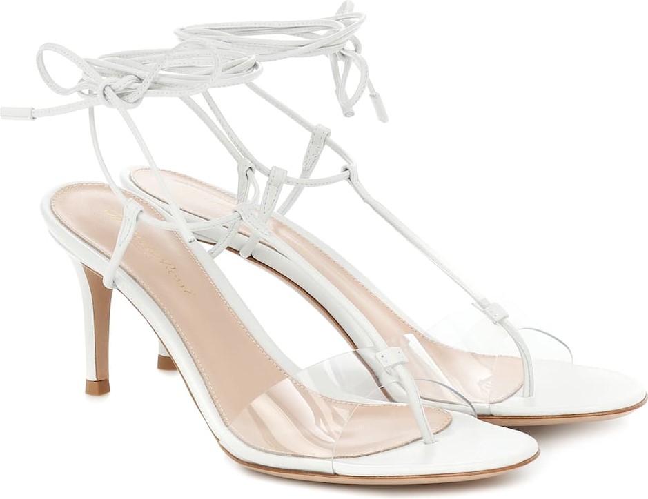 Gianvito Rossi Leather and PVC sandals