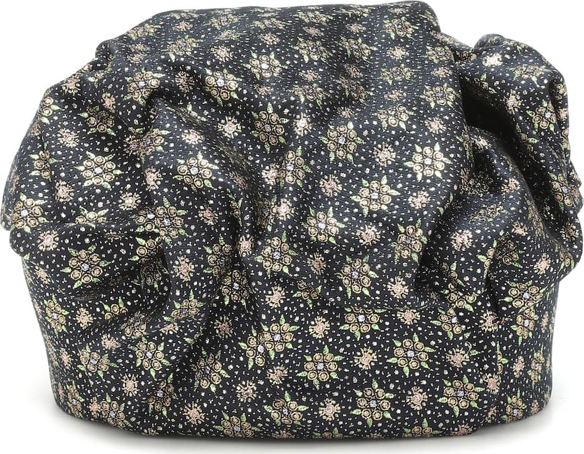 Erdem Metallic jacquard hat