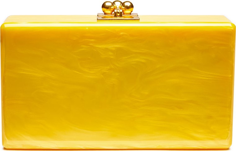 Edie Parker Jean Solid Acrylic Clutch Bag