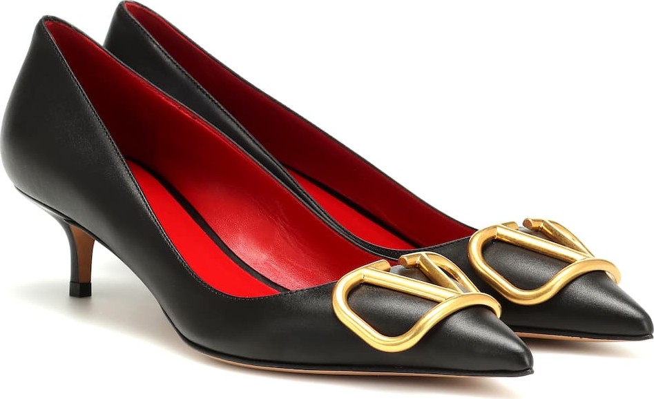 Valentino Valentino Garavani VLOGO leather pumps