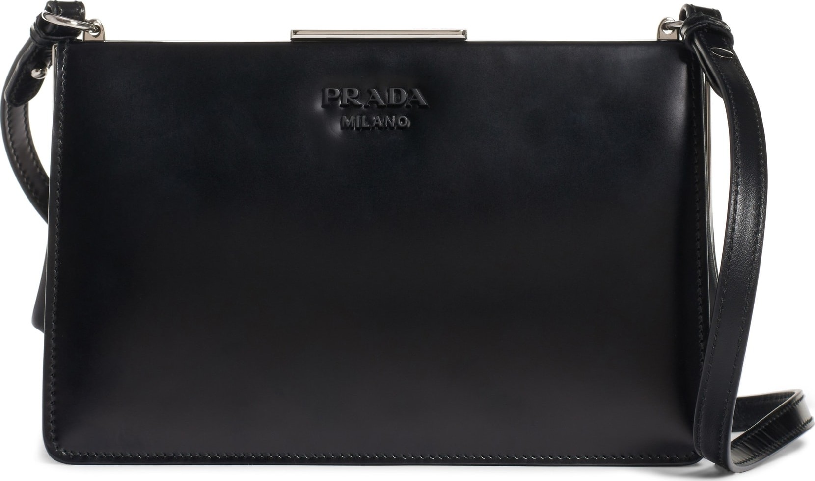 Prada Calfskin Leather Shoulder Bag