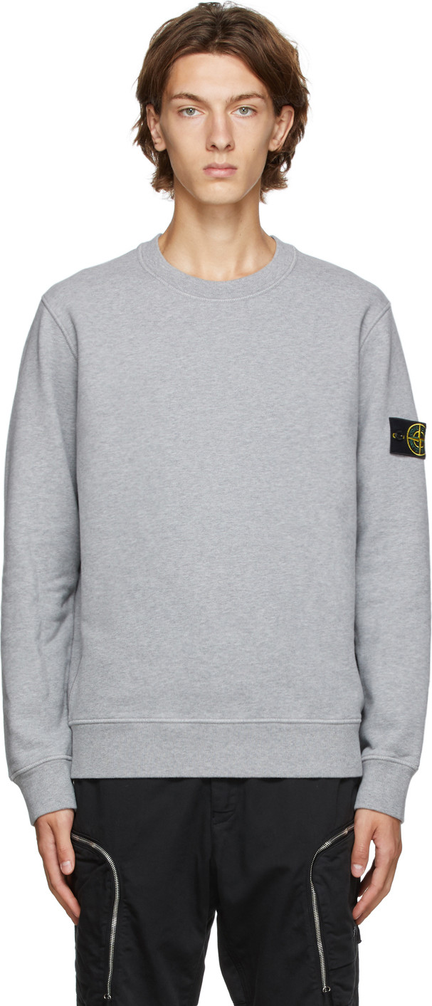 Stone Island - Burgundy Cotton Sweatshirt