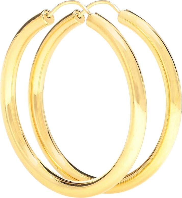 Theodora Warre Gypsy Large gold-plated hoop earrings