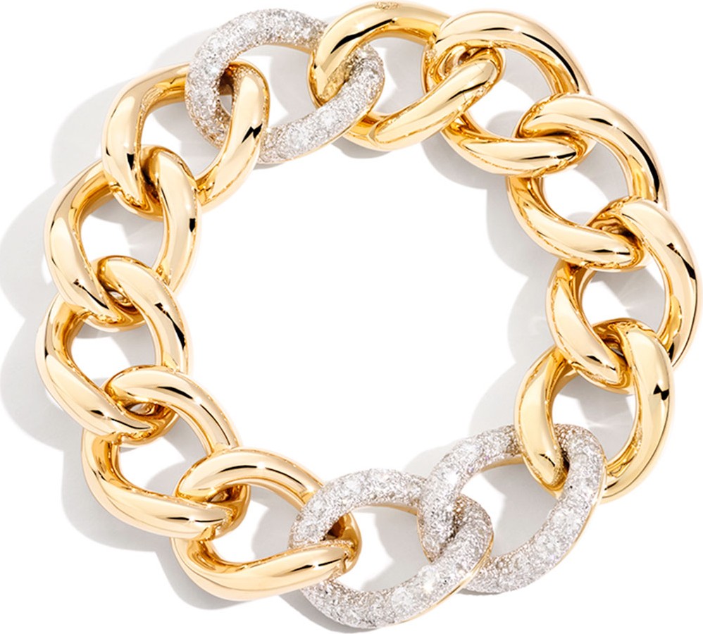 Pomellato Tango Curb Link Bracelet with Diamonds