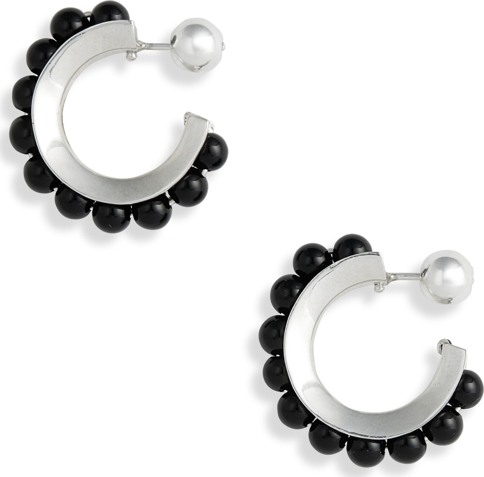 Sophie Buhai Onyx Hoop Earrings