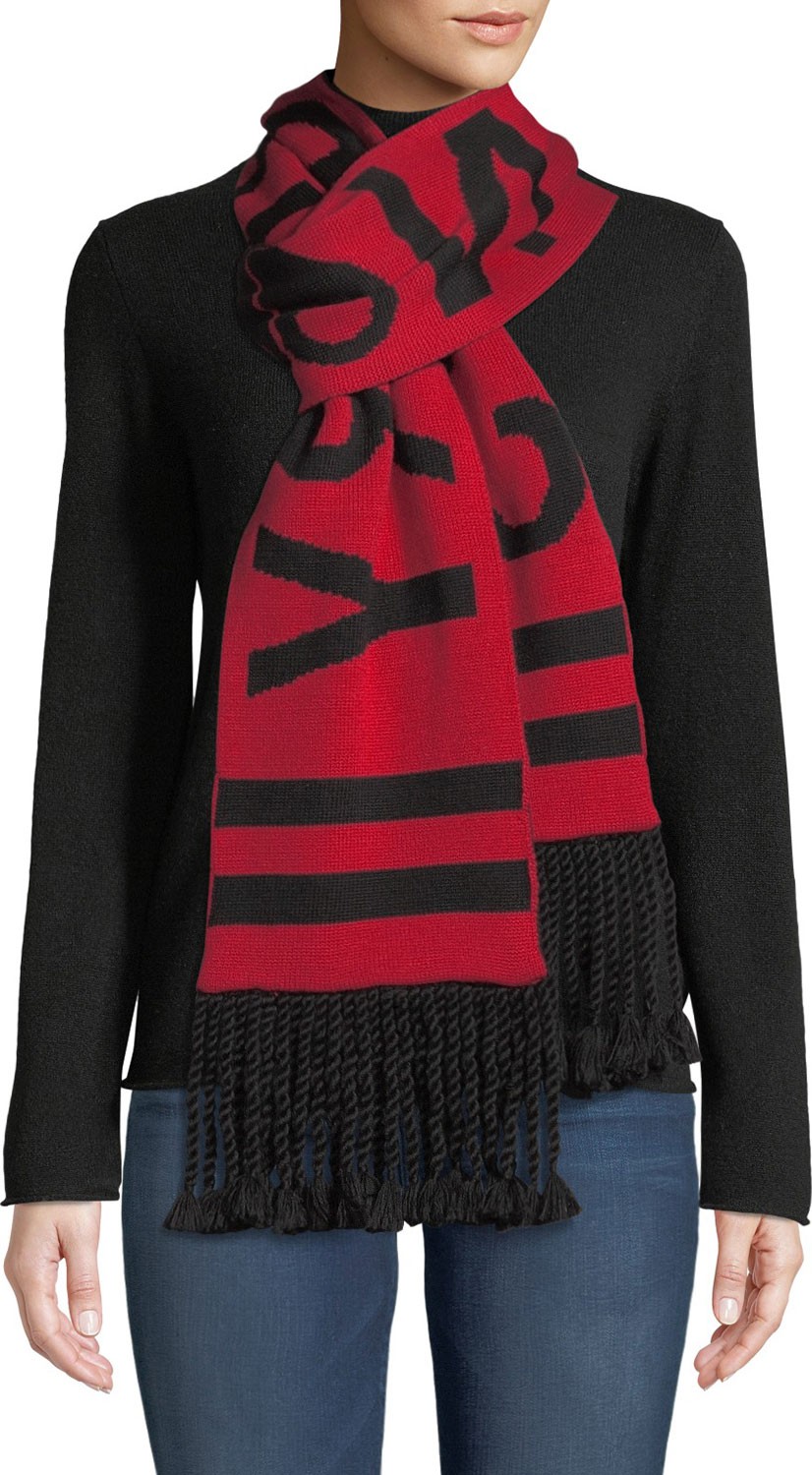 Moose Knuckles Sorry Not Sorry Scarf w/ Braids