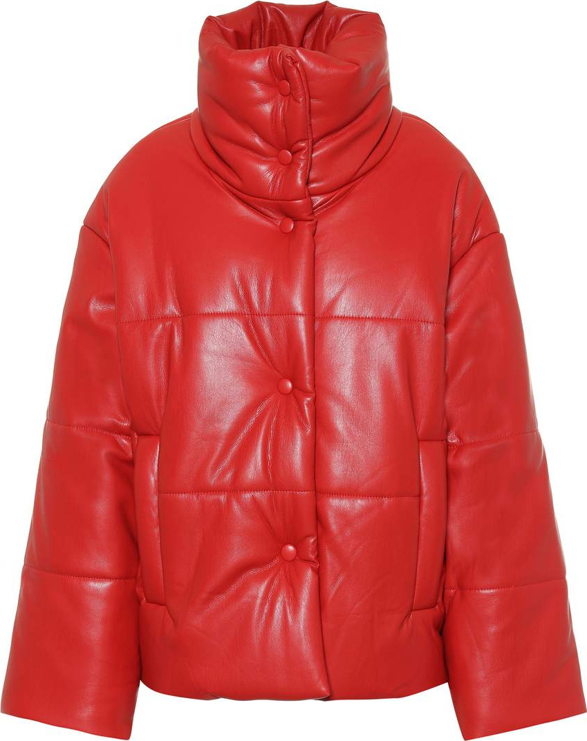 Nanushka Hide faux leather puffer jacket