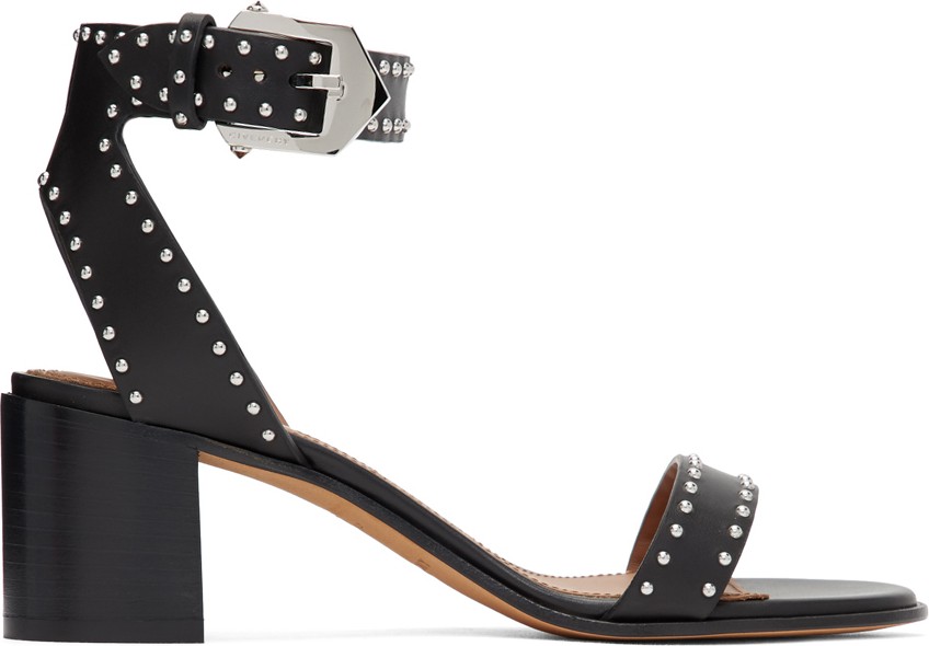 Givenchy Black Studded Elegant Sandals