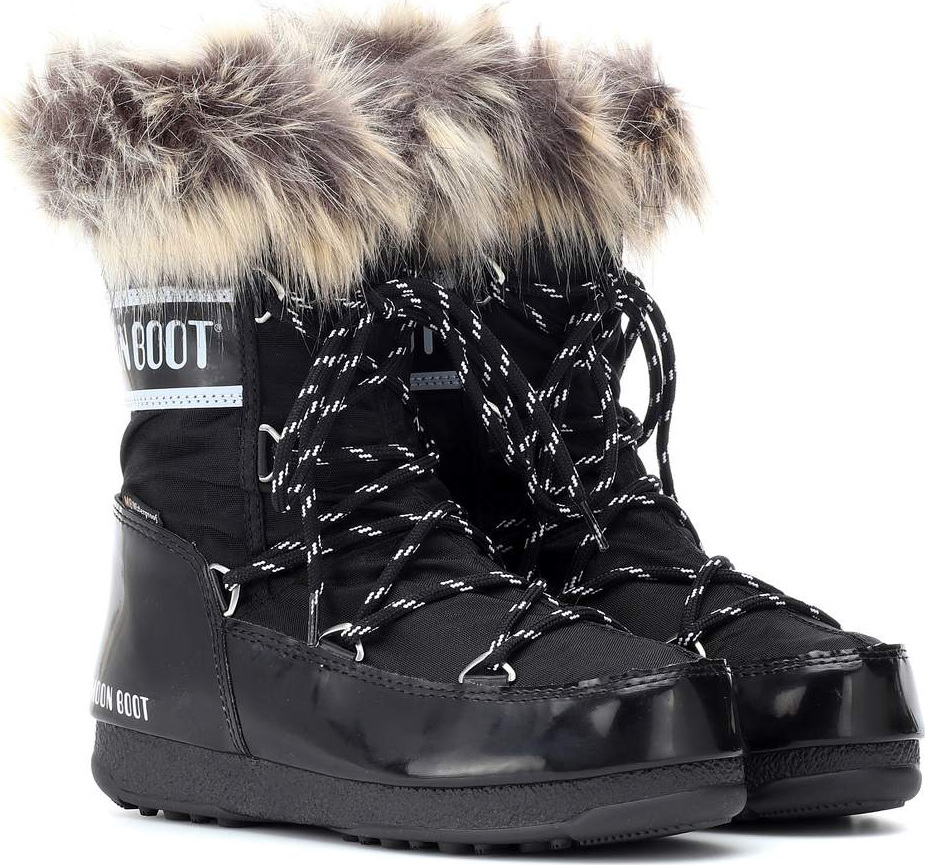 Moon Boot Monaco Low fur-trimmed ankle boots