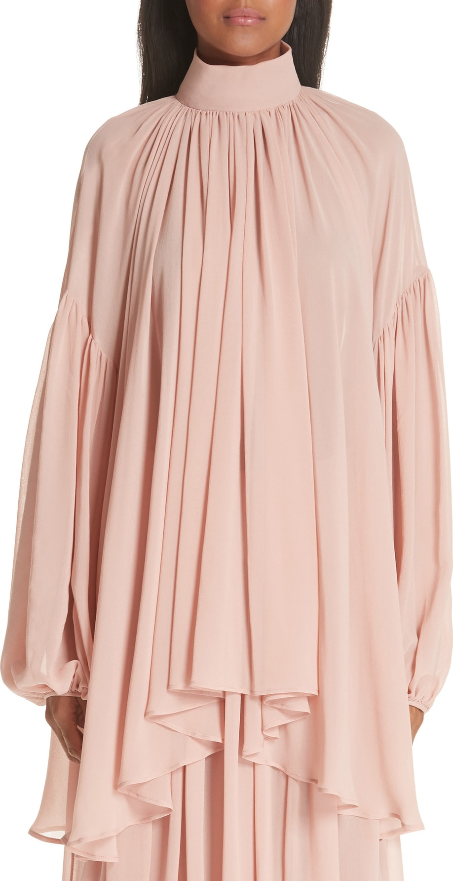 Stella McCartney Tanya Gathered Silk Top