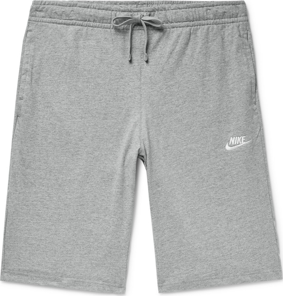 Nike Sportswear Club Mélange Cotton-Jersey Drawstring Shorts