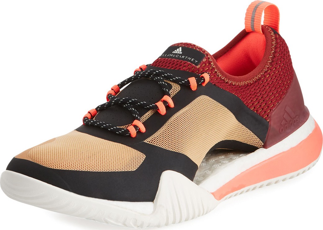 Adidas By Stella McCartney PureBoost X Mesh Sneaker, Black/Red