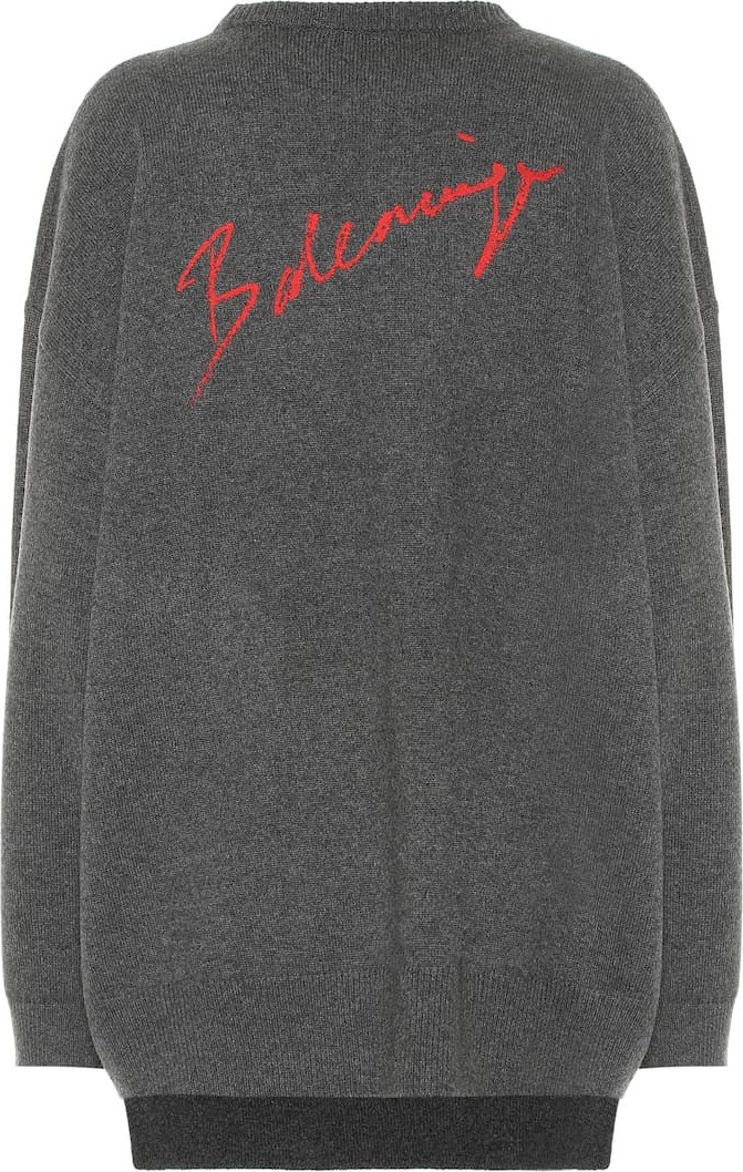 Balenciaga Logo cashmere sweater