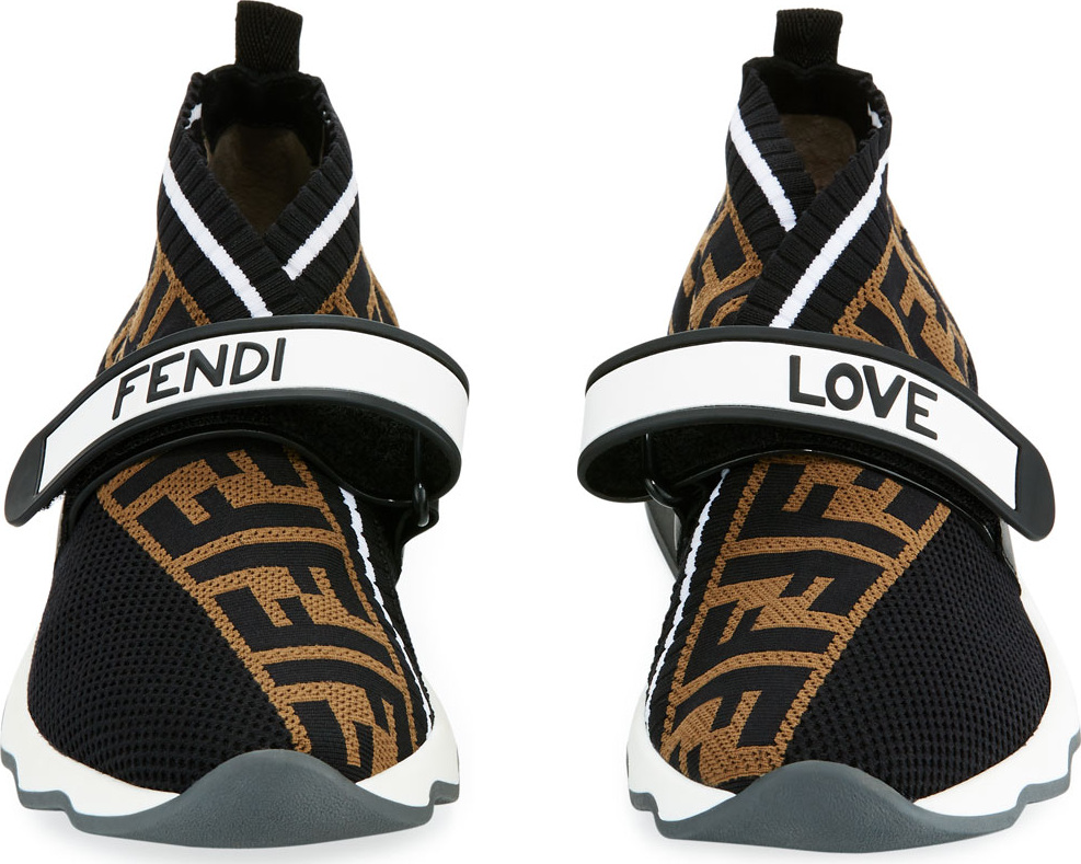 Fendi Rockoko FF Knit Sneakers