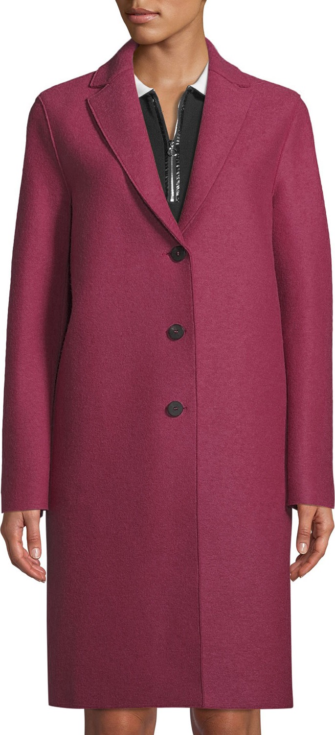Harris Wharf London Pressed Wool Overcoat