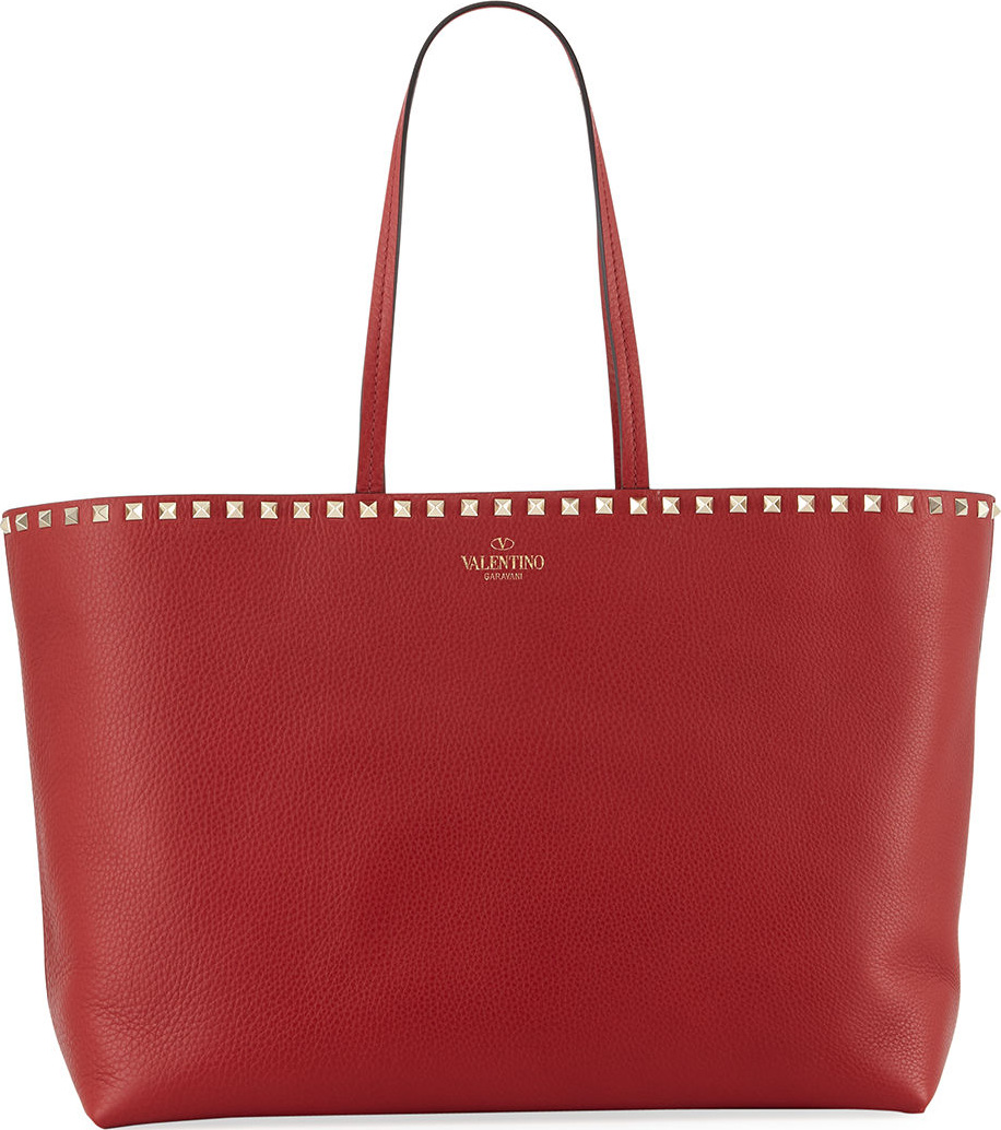 Valentino Rockstud Vitello Tote Bag