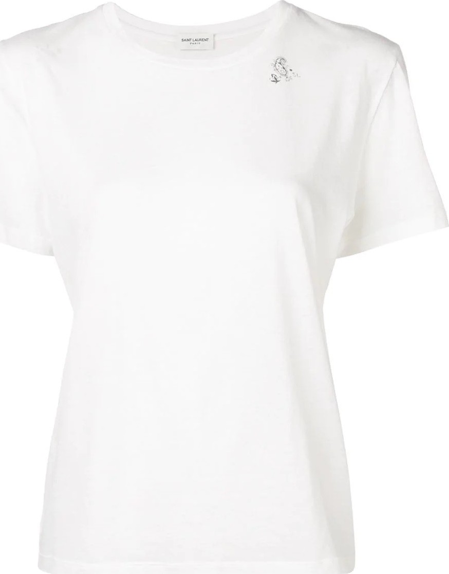 Saint Laurent round neck T-shirt