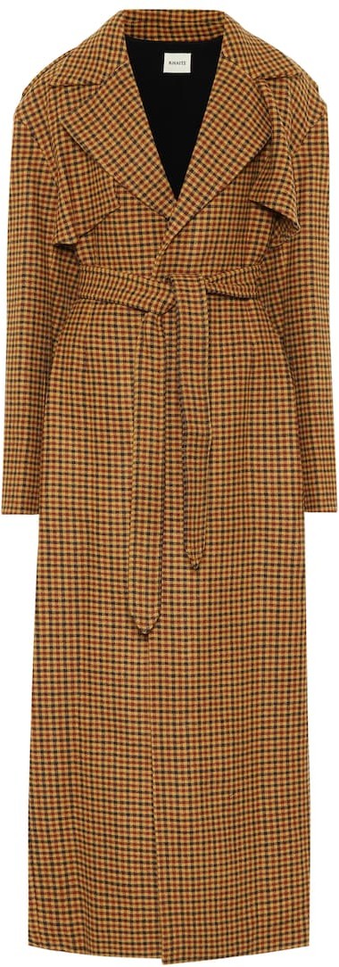 Khaite The Blythe checked wool coat