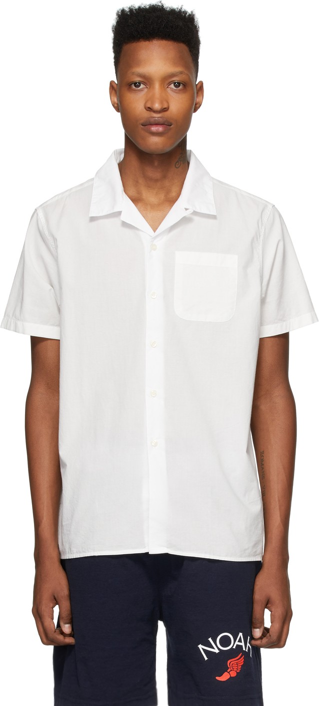 Noah NYC White Watercolor Floral Shirt