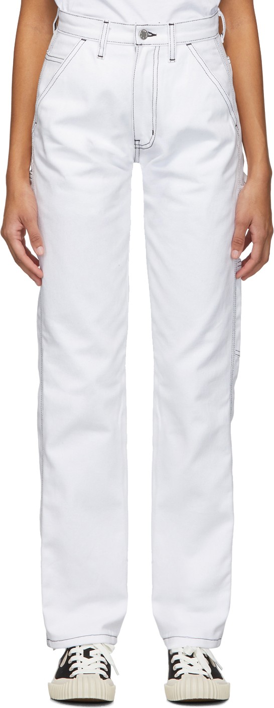 Noon Goons White Throttle Trousers
