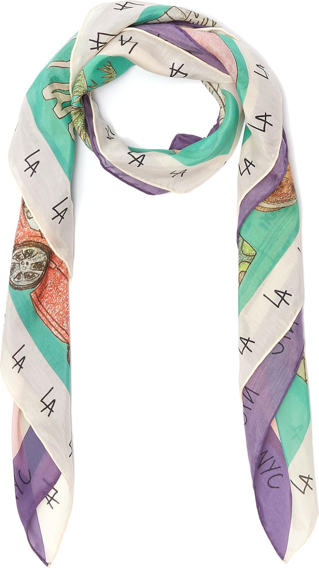 Cjw LA/NYC' Mini scarf