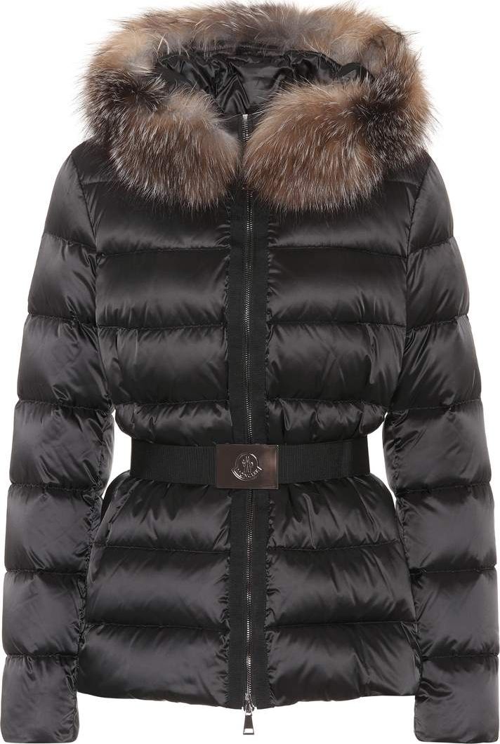 Moncler Tatie down jacket with fox fur