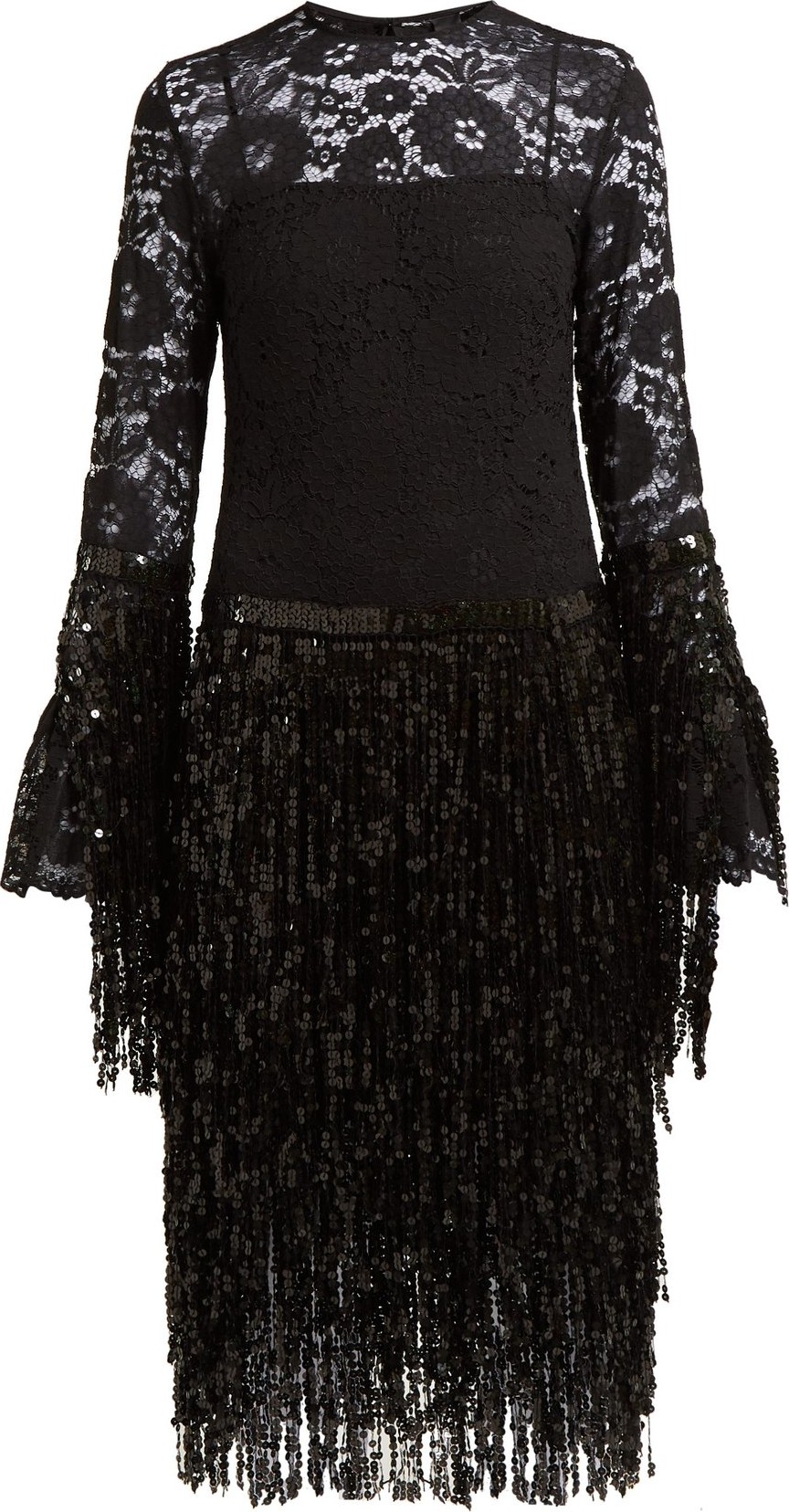 Romance Was Born Disco Dame sequin and lace dress