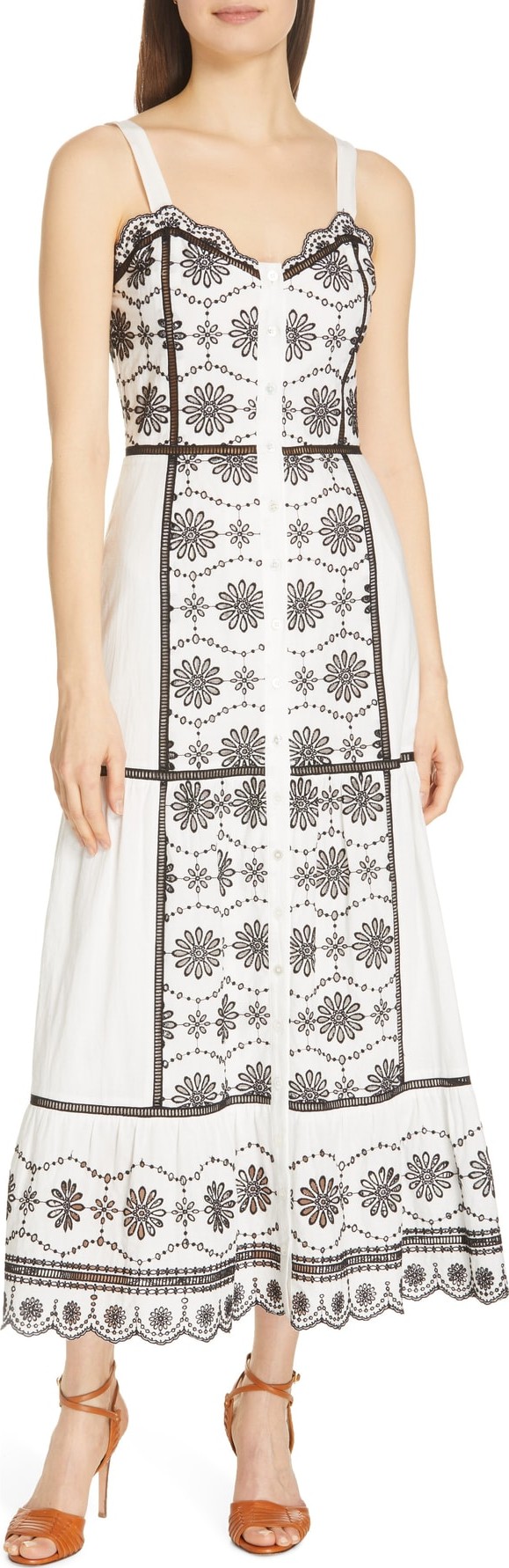 Veronica Beard Sasha Broderie Anglaise Dress