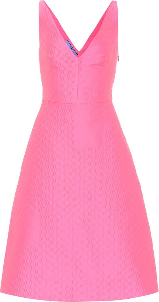 Prada Textured midi dress