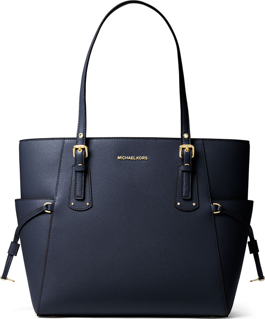 MICHAEL MICHAEL KORS Voyager E/W Signature Saffiano Tote Bag - Golden Hardware