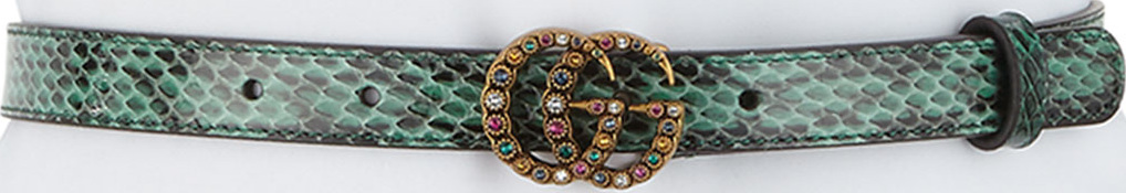 Gucci Jewel GG Snakeskin Belt
