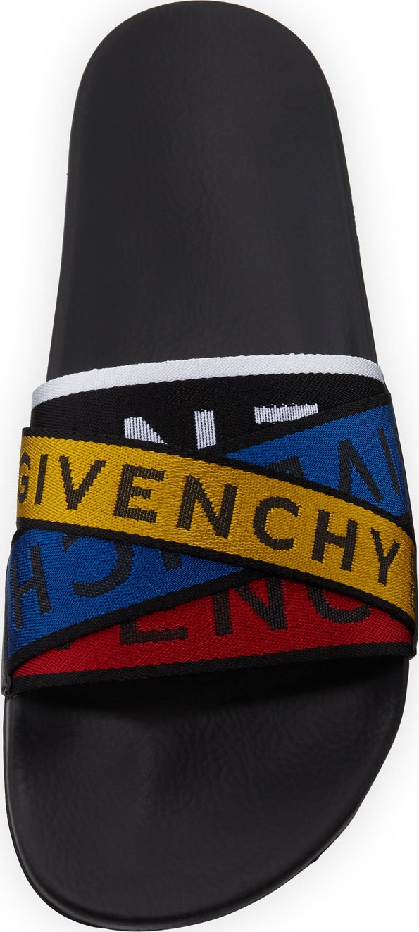 Givenchy Men's Logo Band Pool Slide Sandals