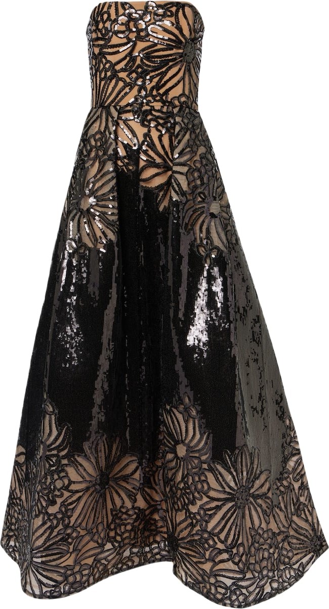 ELIE SAAB - Floral sequined gown